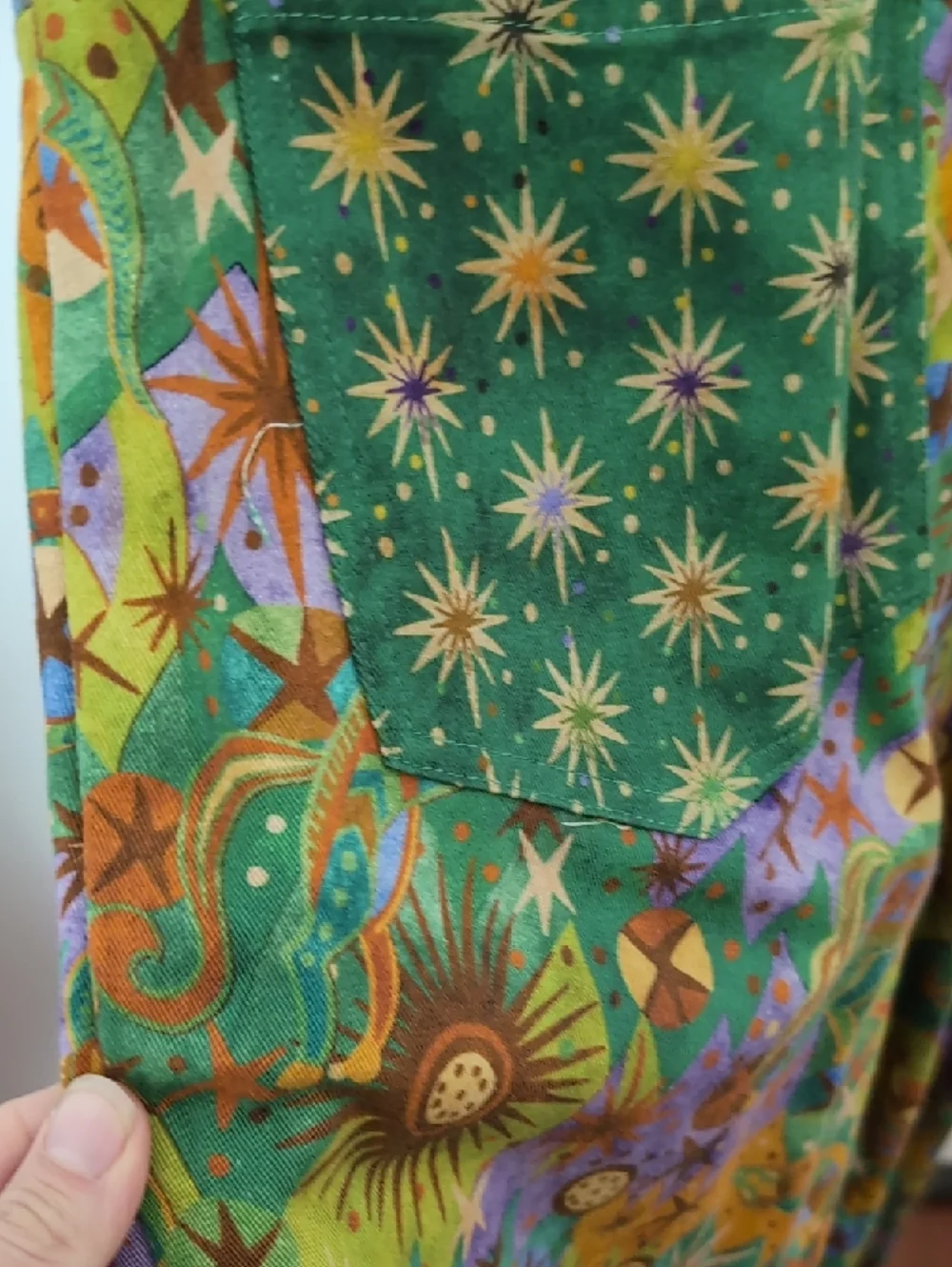 Nine Lives Bazaar Green Mustang Zip-Front Jumpsuit - Picture 6 of 6